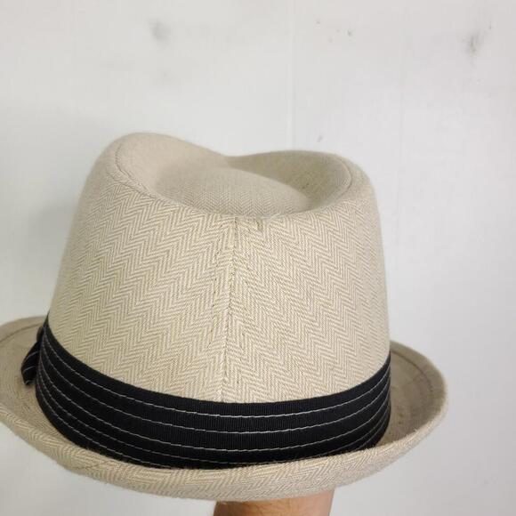 Stetson Hat Mens Linen Blend Small Medium Fedora Beachy All American Derby 60s - Picture 5 of 11